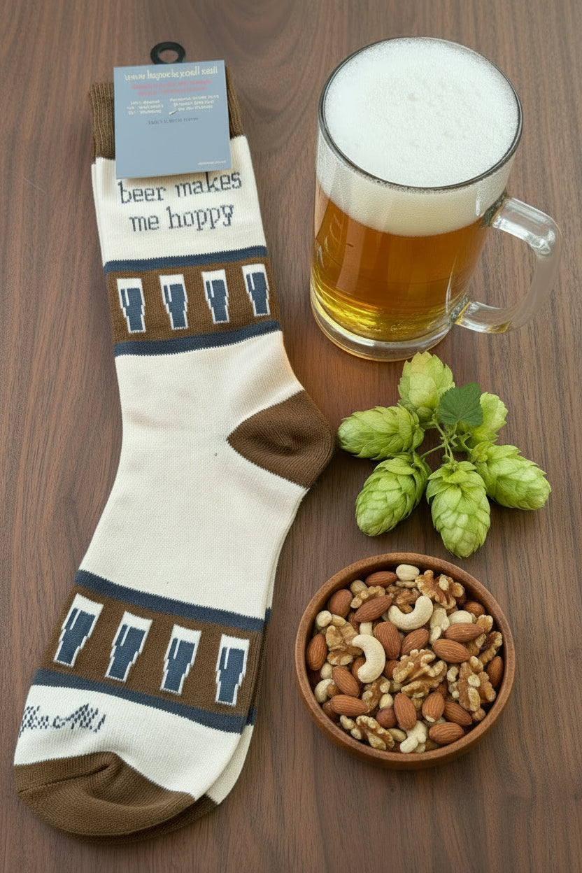 Socks "Beer Makes Me Hoppy"