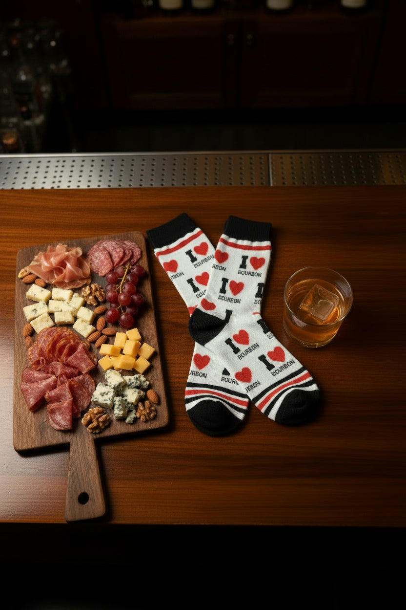 Socks "I Love Bourbon"