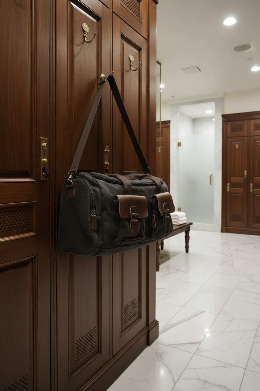 Canvas and Leather Accented Duffle