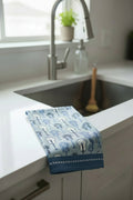 Towel "Guitars in Navy"