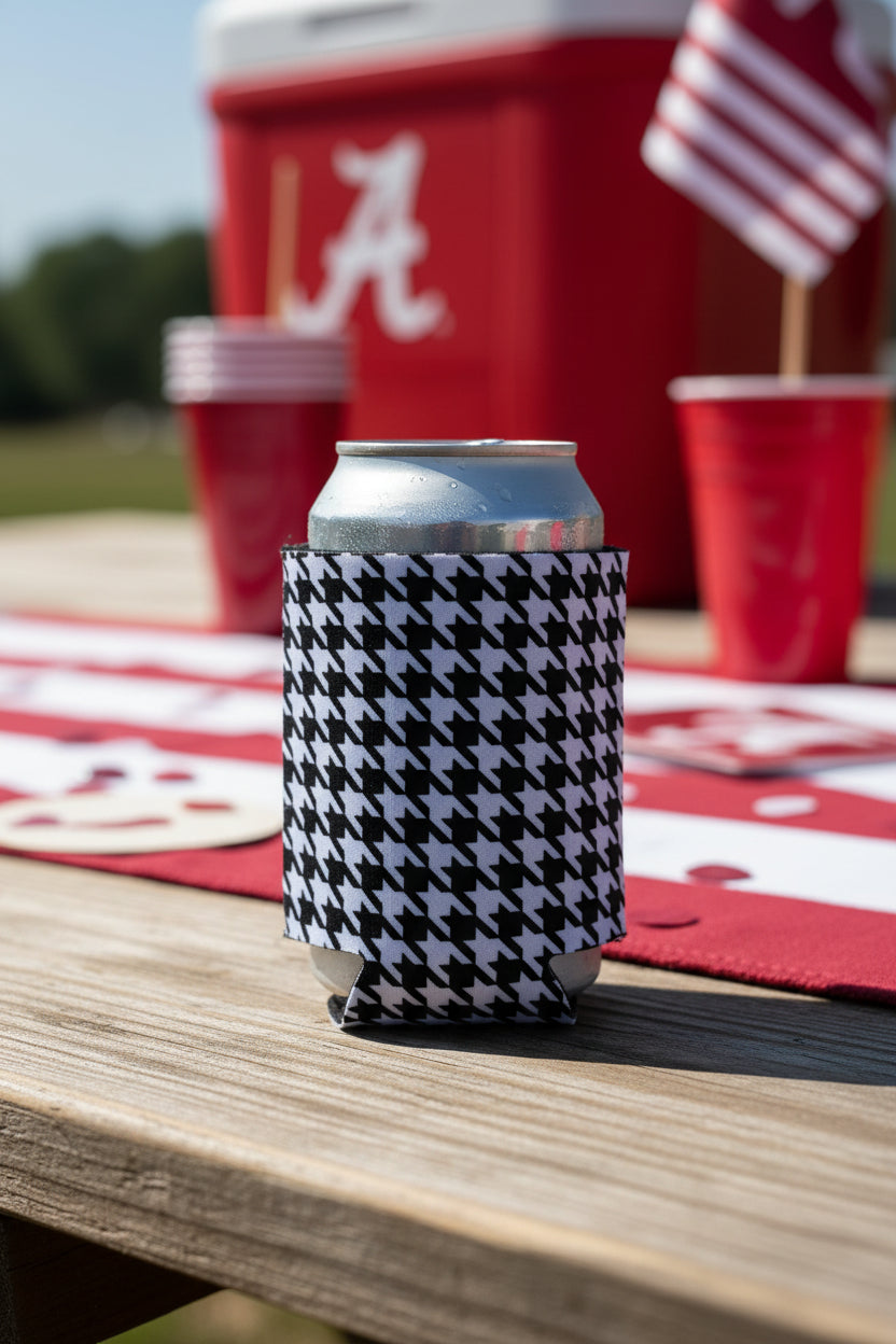 Koozie-Houndstooth