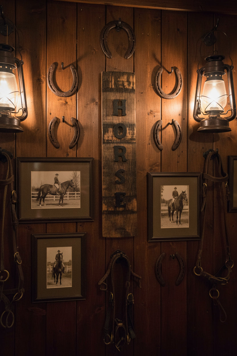Bourbon Barrel Stave Sign "Horse"