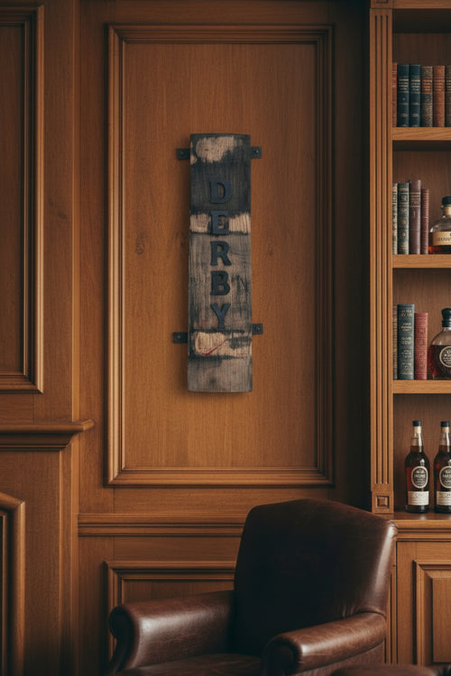 Bourbon Barrel Stave Sign "Derby"