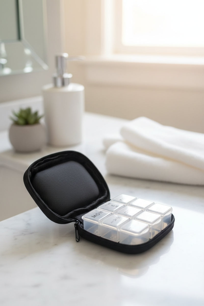 Travel Pill Organizer-Black