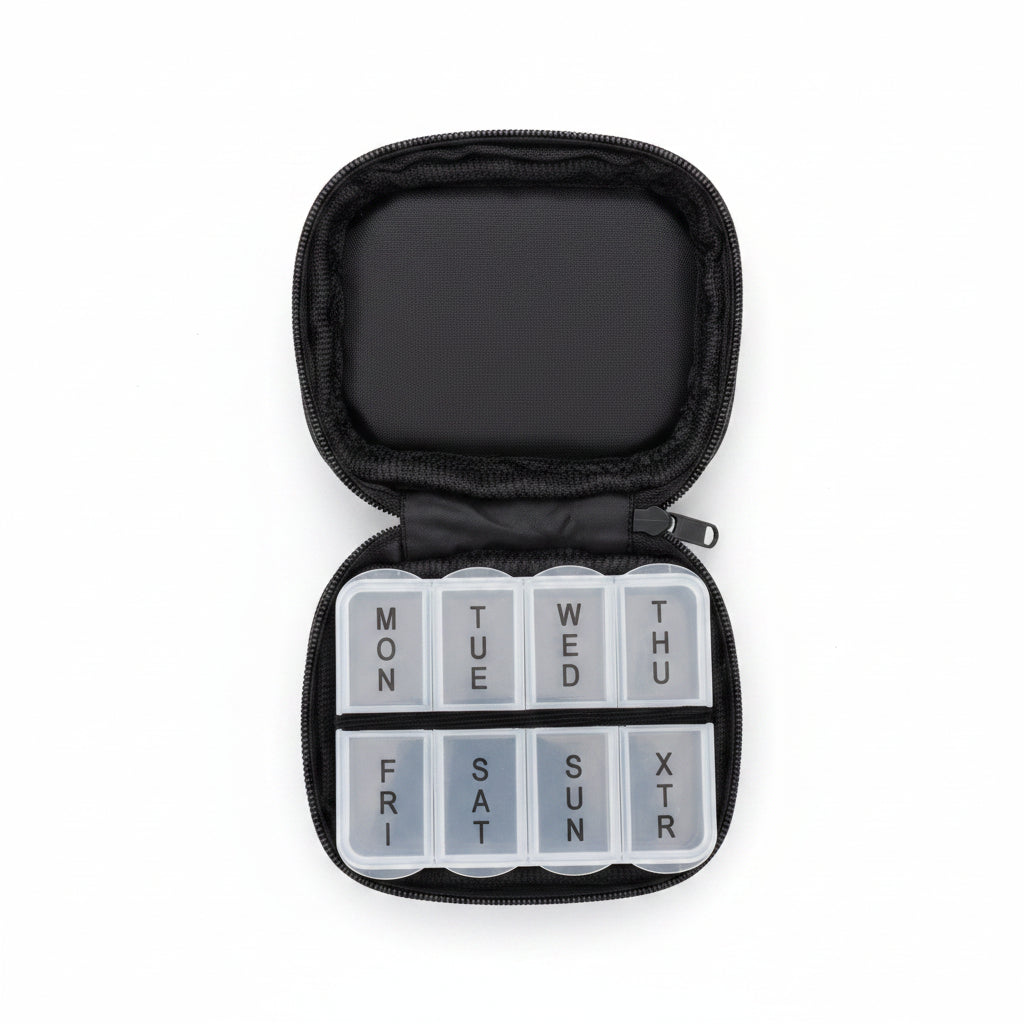 Travel Pill Organizer-Black