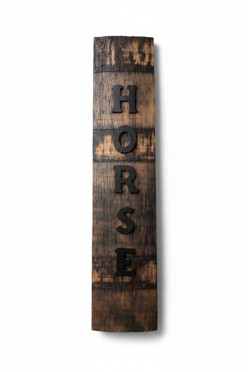 Bourbon Barrel Stave Sign "Horse"