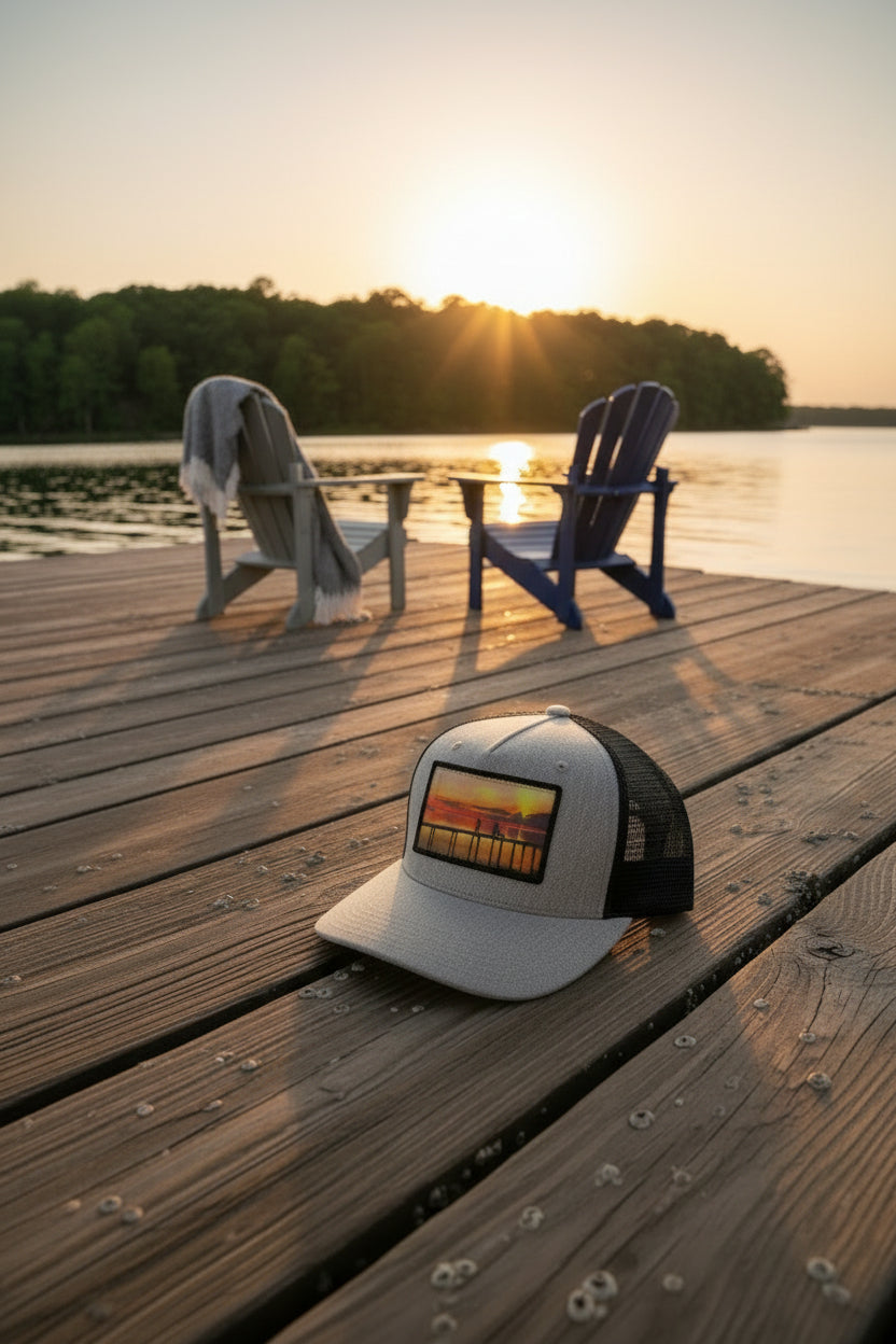 Hat "Dog Sunset Heather Gray & Black"