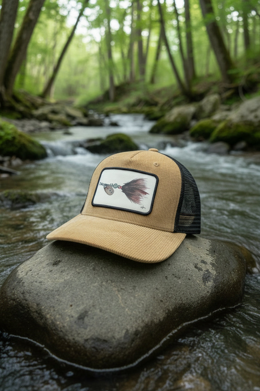 Hat "Spinner Lure Corduroy & Black"