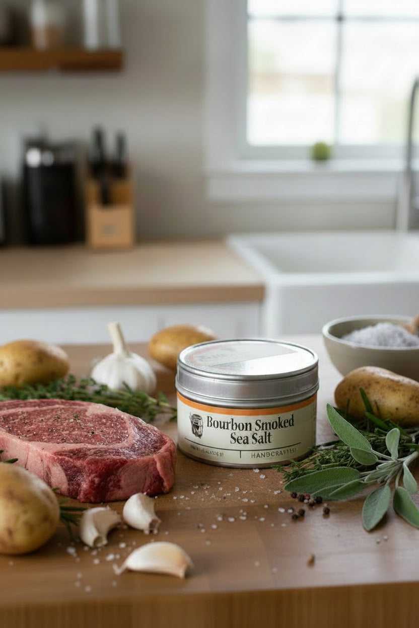 Bourbon Barrel Foods "Bourbon Smoked Sea Salt"