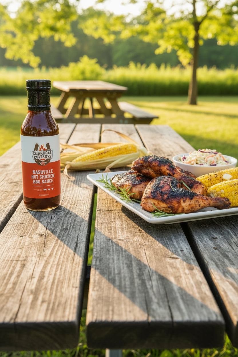 Charcoal Cowboys "Nashville Hot Chicken BBQ Sauce"