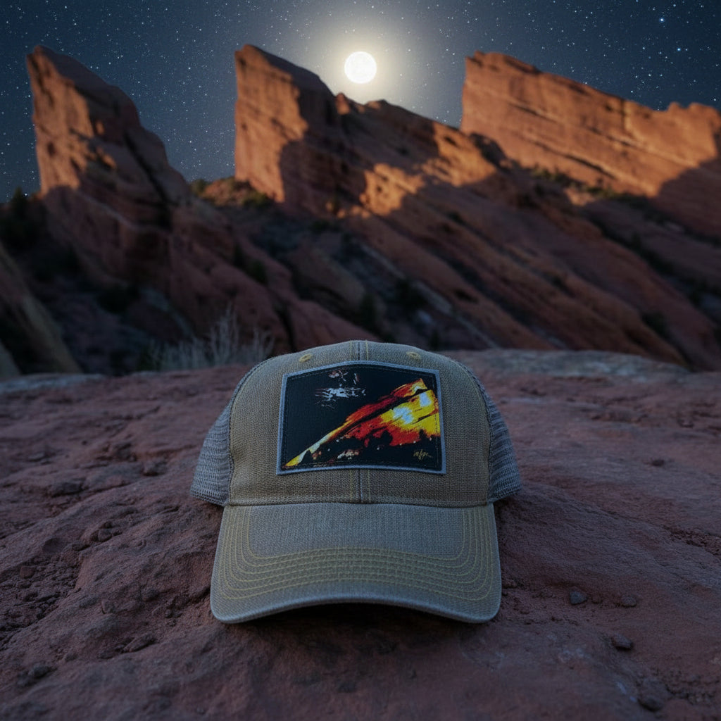 Hat "Red Rocks at Night-Khaki/Grey"