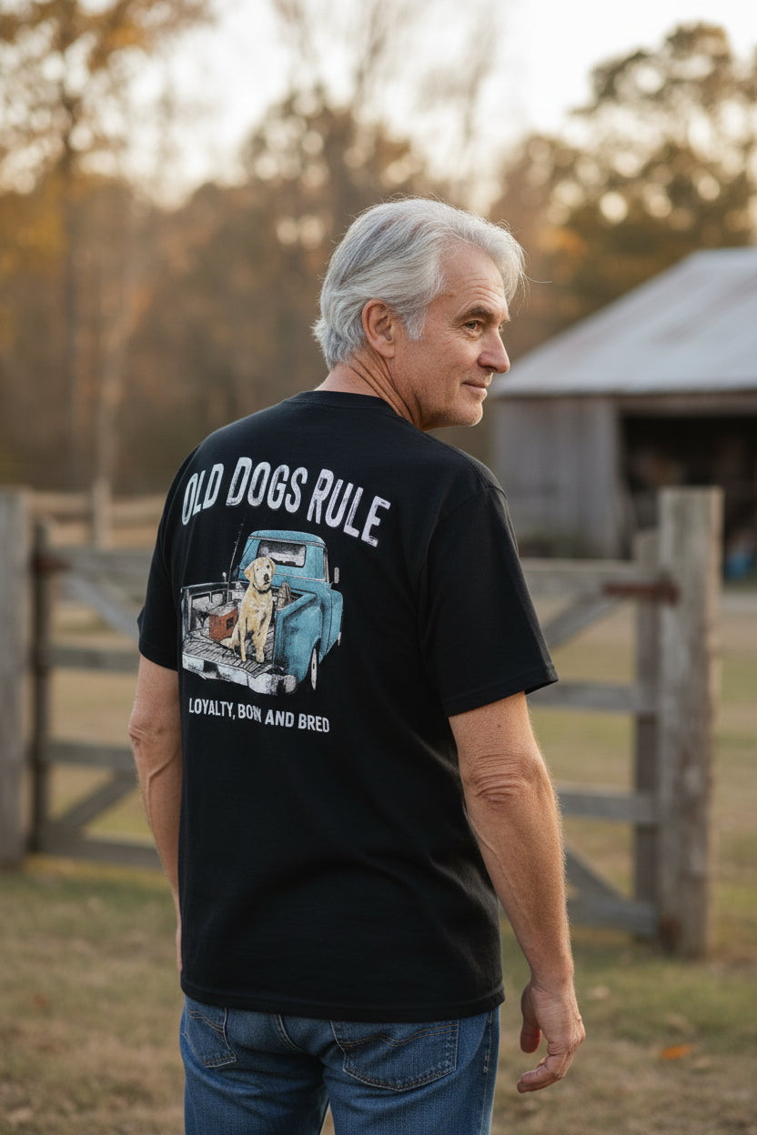 Tee "Old Dogs Rule" Black