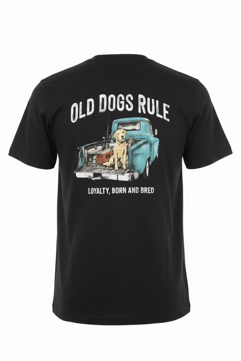 Tee "Old Dogs Rule" Black