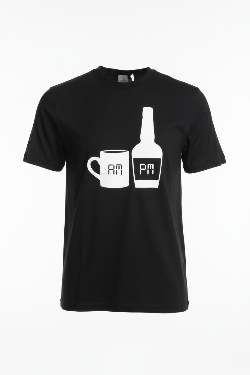 Tee "AM/PM"-Black