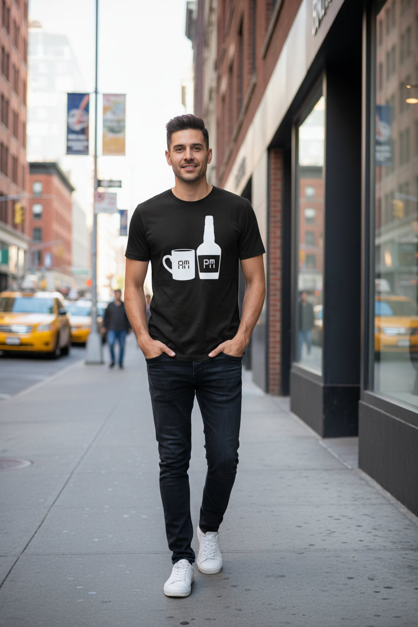 Tee "AM/PM"-Black