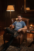 Tee "Bourbon Clock"-Blue