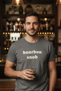 Tee "Bourbon Snob"-Gray