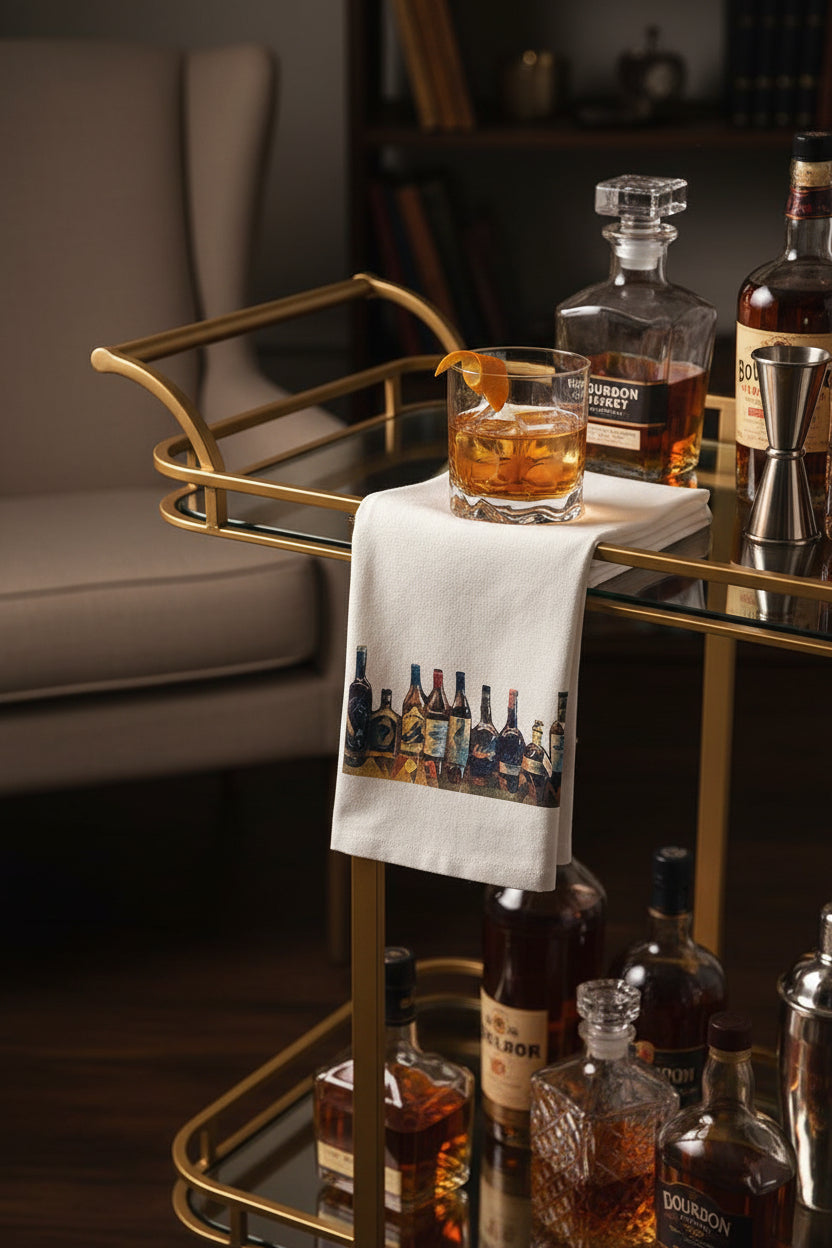 Tea Towe; "Bourbon Bottles Classics"